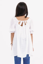 Girl's Dress (8-9Y) (White)